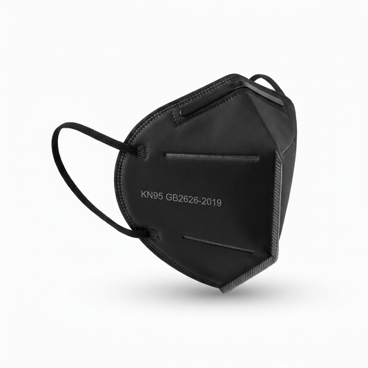 Aerolab KN95 black mask hero shot