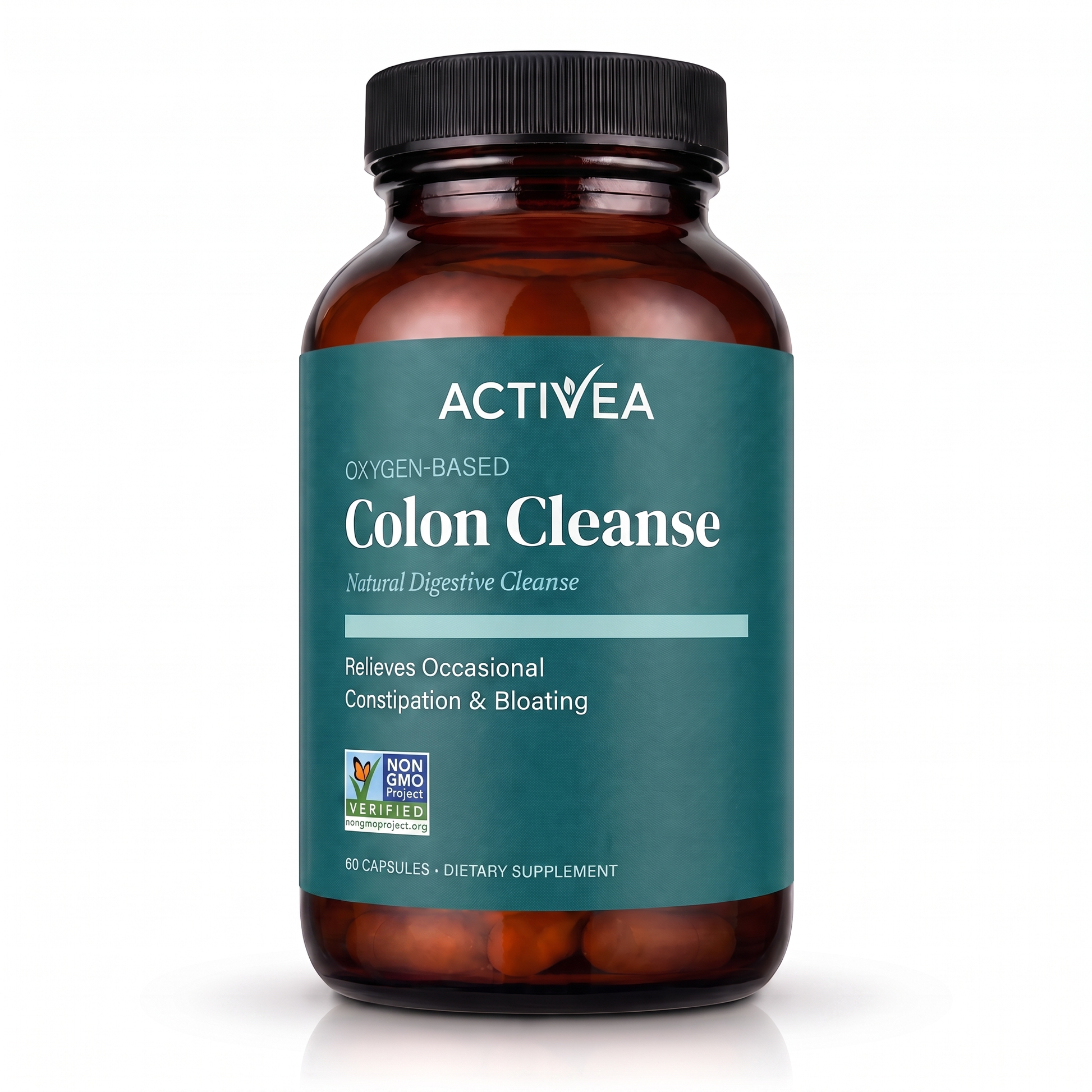 Activea Colon Cleanse — oxygen-based digestive cleanse, 60 capsules amber bottle