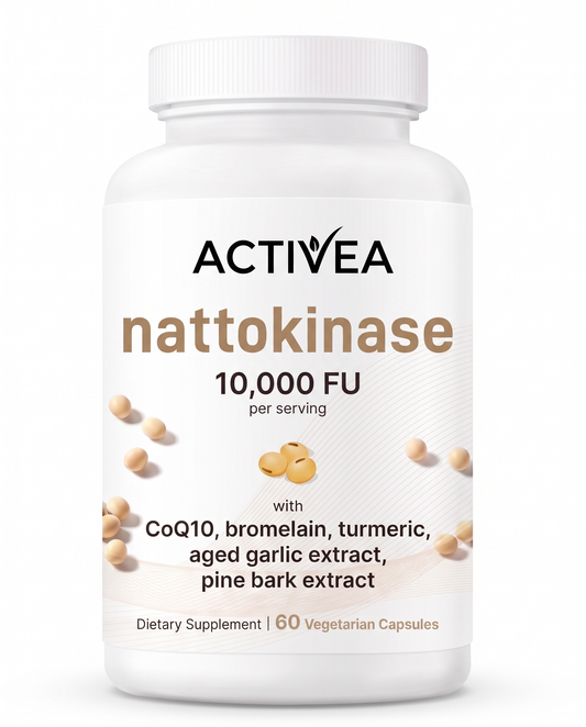 Activea Nattokinase 10,000 FU — cardiovascular support, 60 vegetarian capsules