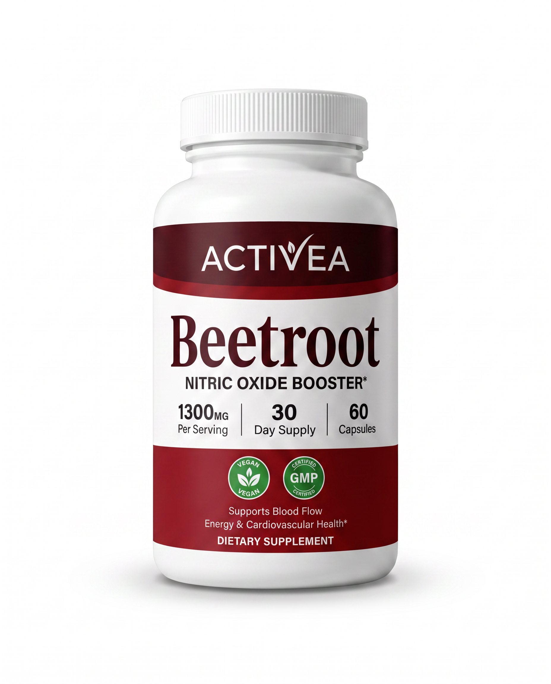 Activea Beetroot 1300mg Nitric Oxide Booster bottle
